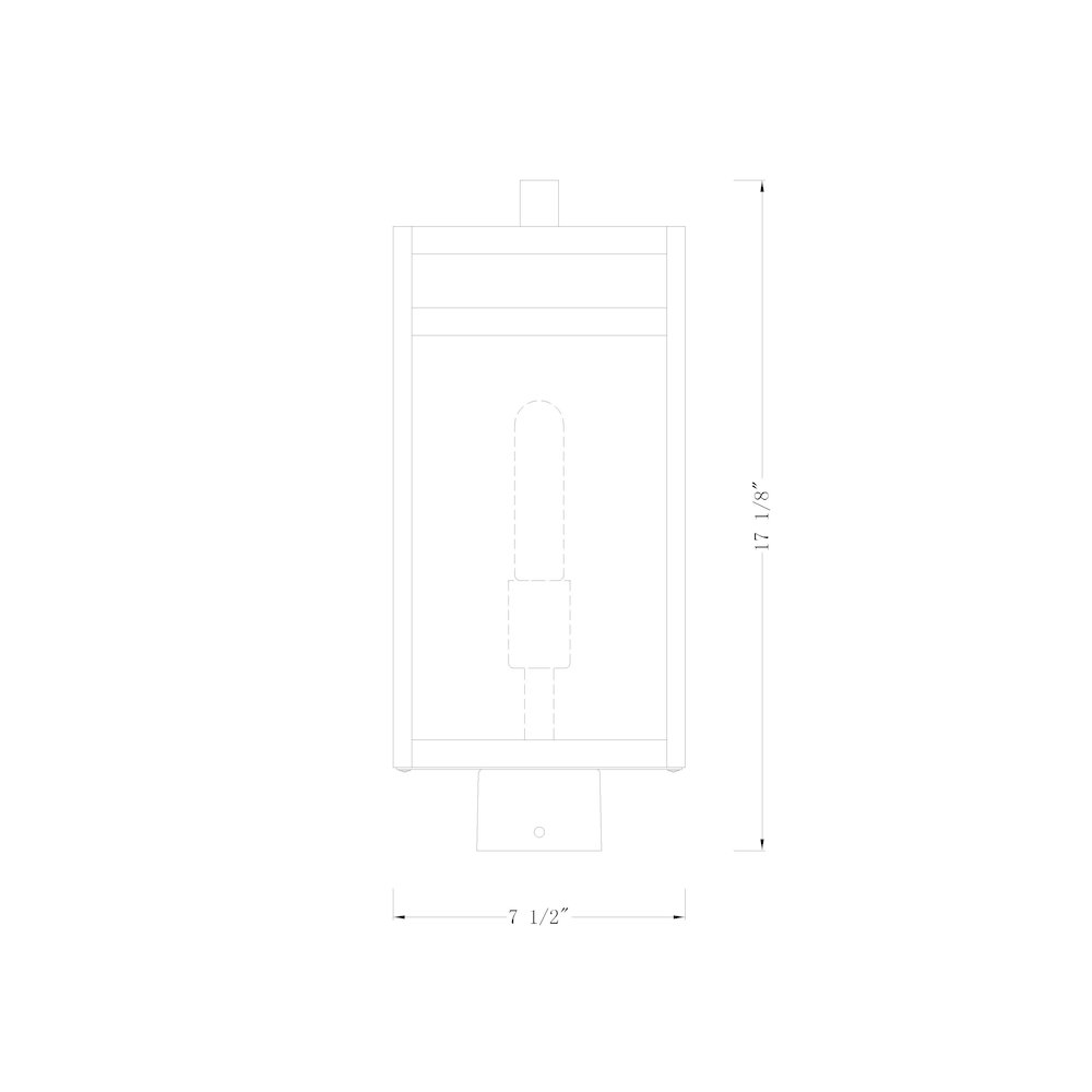 Z-Lite 1 Light Outdoor Post Mount Fixture