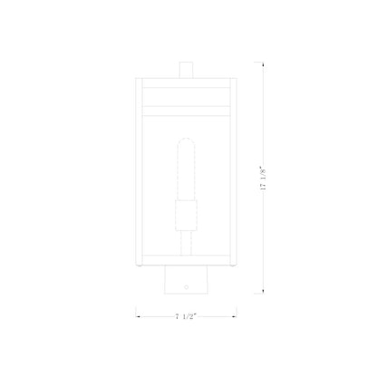 Z-Lite 1 Light Outdoor Post Mount Fixture