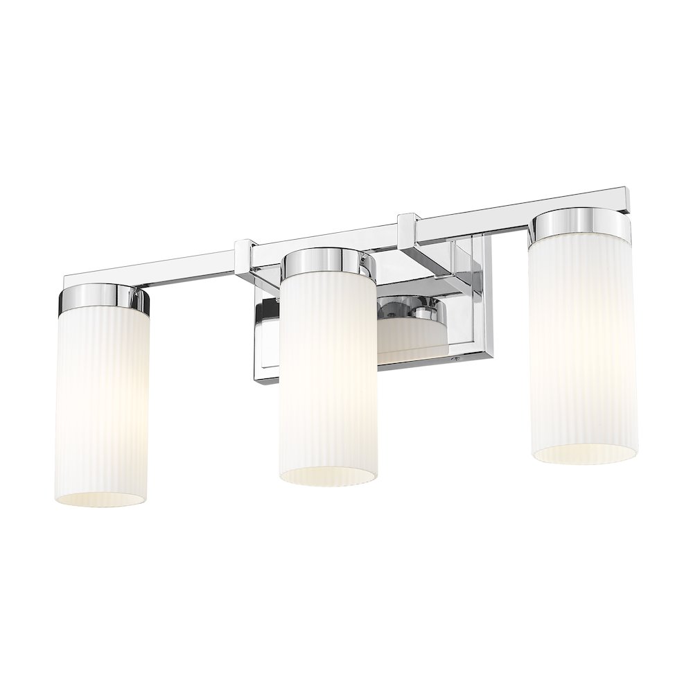 Z-Lite Danica 3 Light Vanity in Chrome color, Steel frame