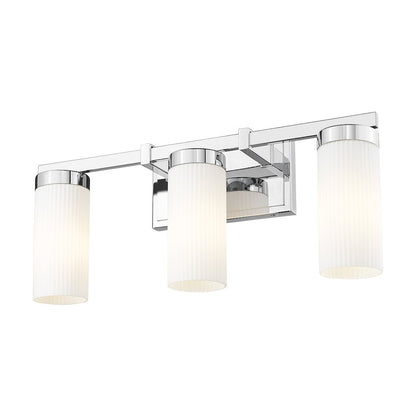 Z-Lite Danica 3 Light Vanity in Chrome color, Steel frame