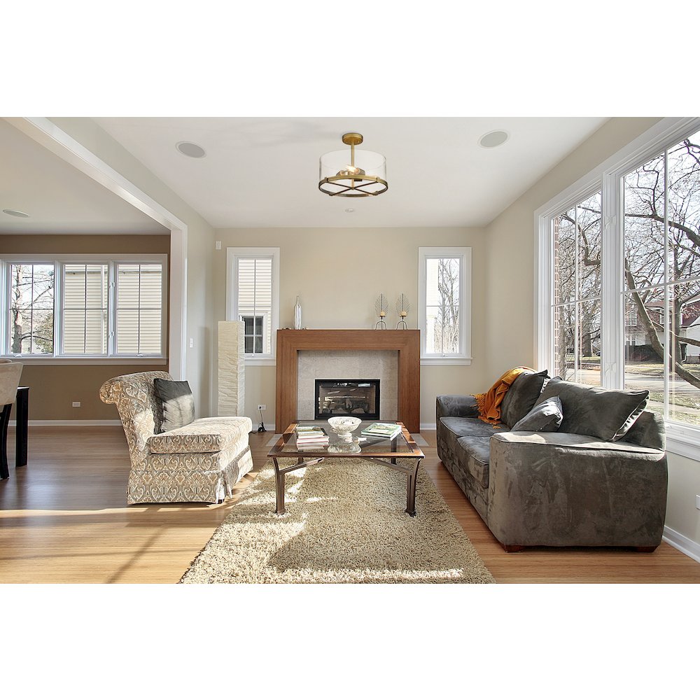 Z-Lite 3 Light Semi Flush Mount