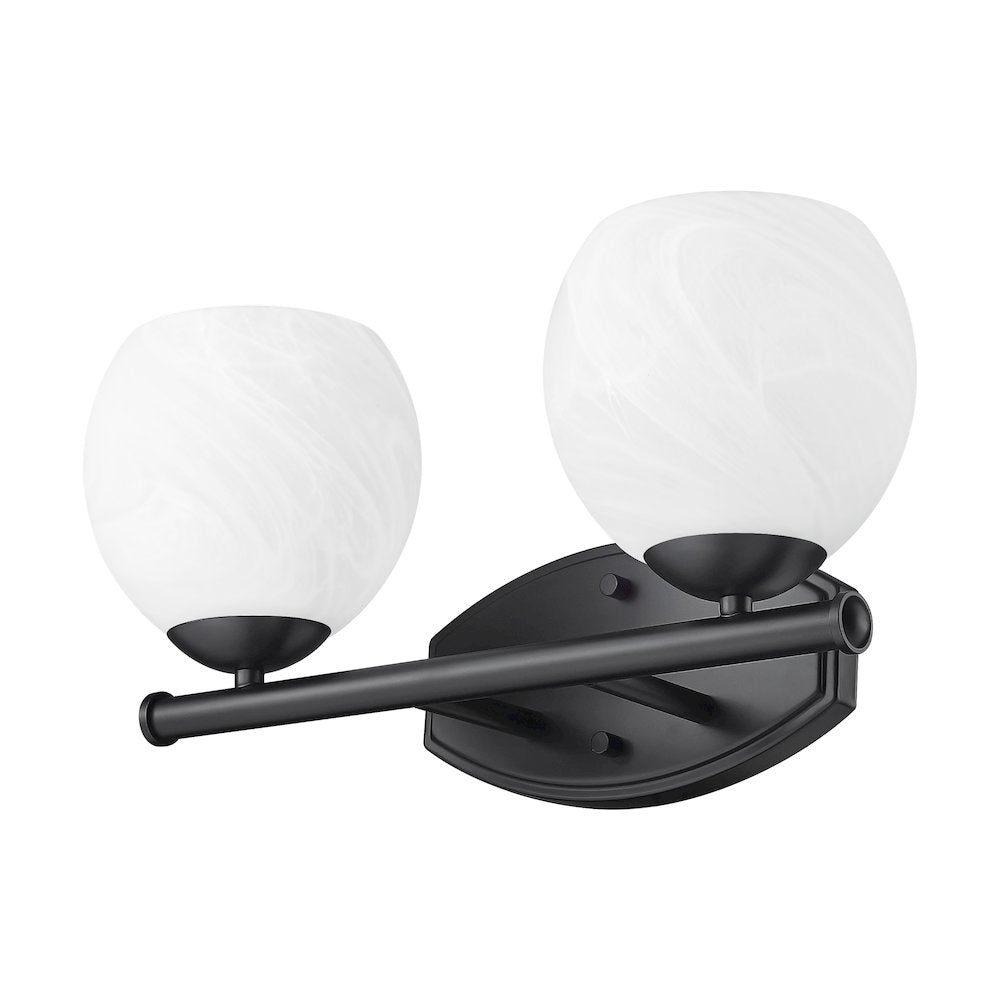 Z-Lite 2 Light Vanity, Matte Black