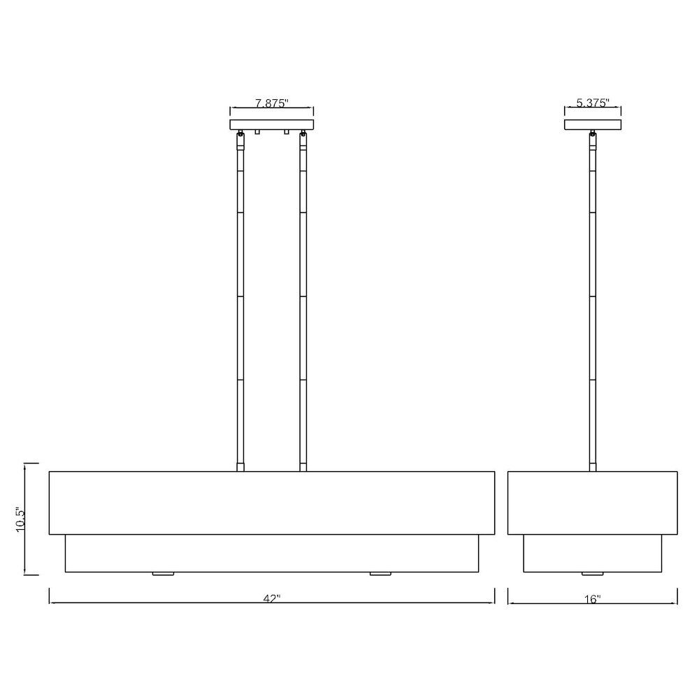 Z-Lite 5 Light Linear Chandelier