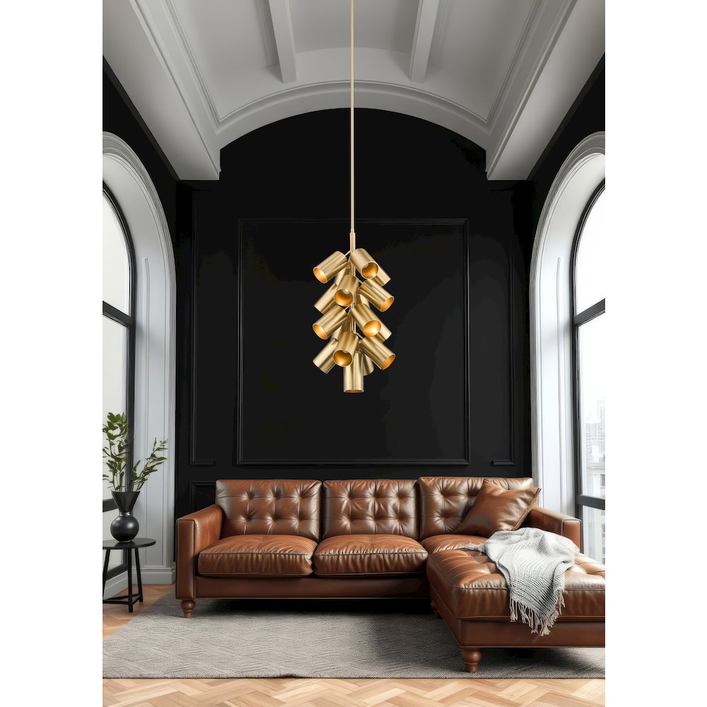 Lumina 17 Light Modern Gold Chandelier