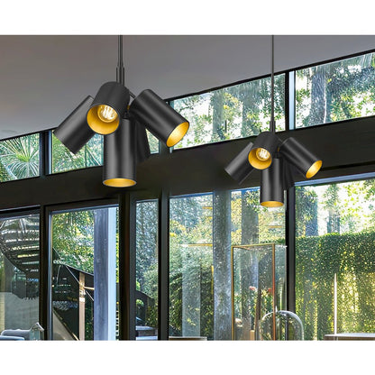 Lumina 5 Light Matte Black Chandelier