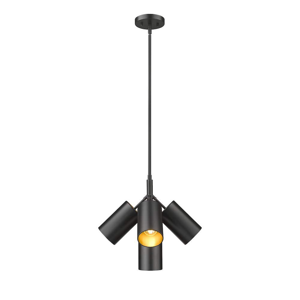 Lumina 5 Light Matte Black Chandelier