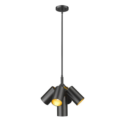 Lumina 5 Light Matte Black Chandelier