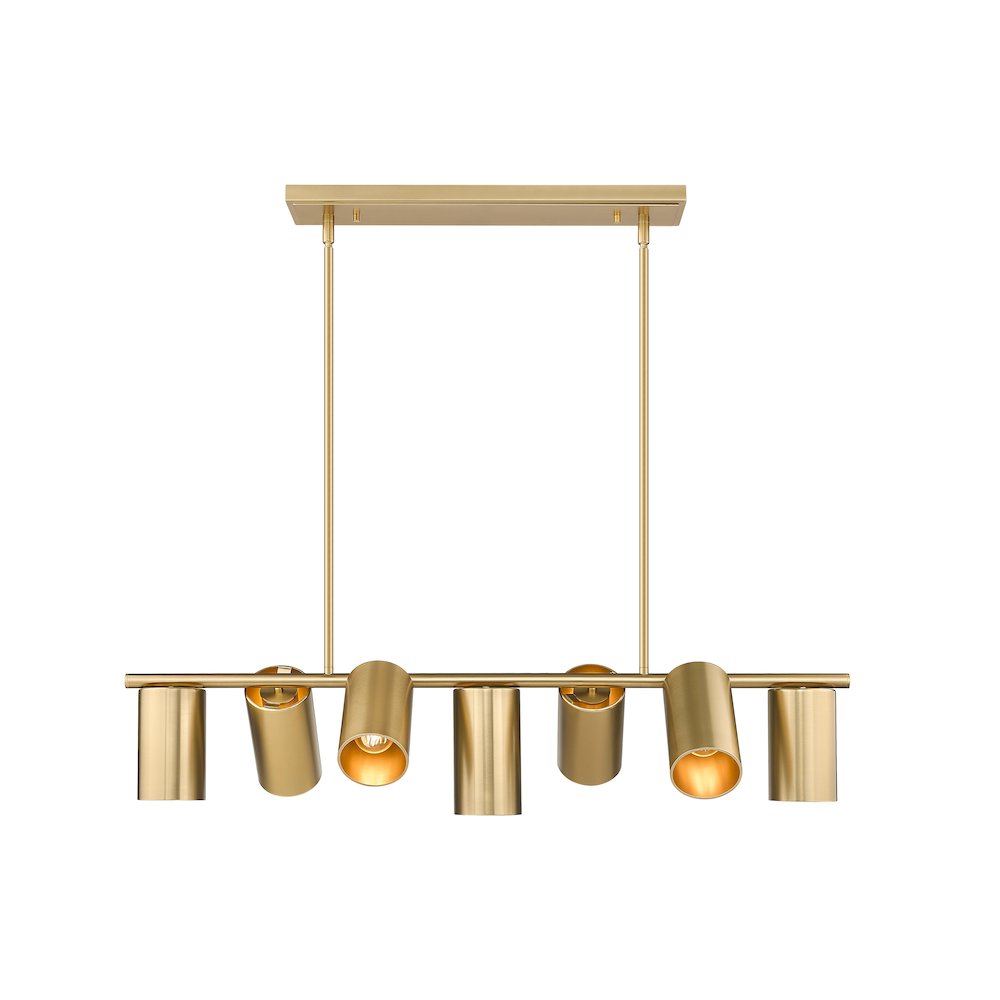 Lumina 7 Light Modern Gold Linear Chandelier