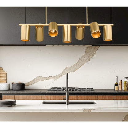 Lumina 7 Light Modern Gold Linear Chandelier