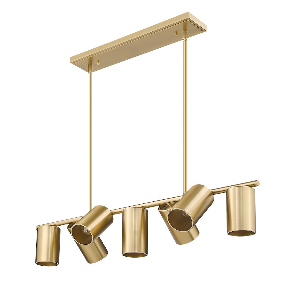 Lumina 7 Light Modern Gold Linear Chandelier