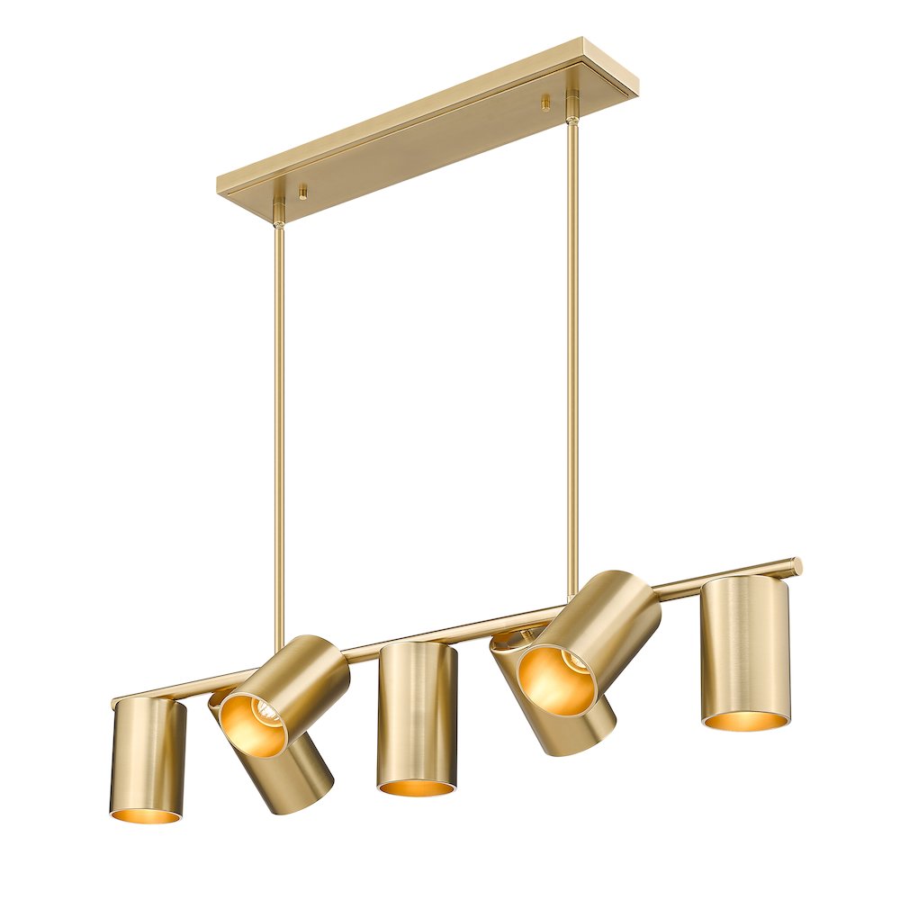 Lumina 7 Light Modern Gold Linear Chandelier