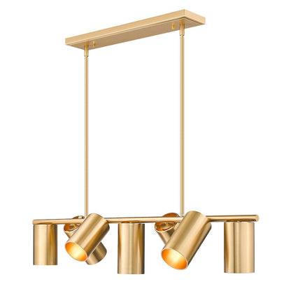 Lumina 7 Light Modern Gold Linear Chandelier