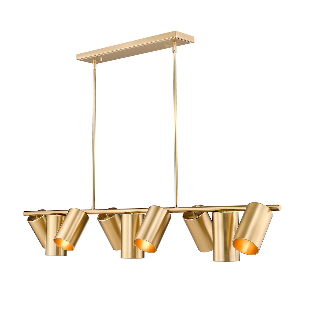 Lumina 9 Light Modern Gold Linear Chandelier