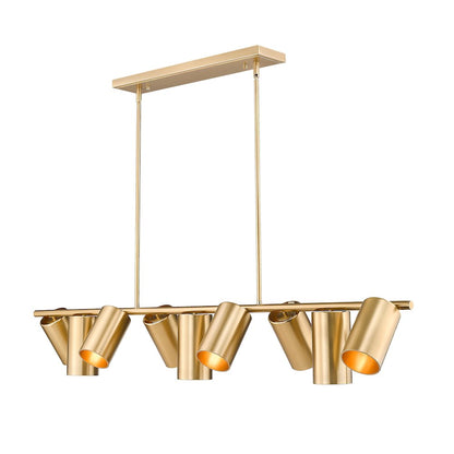 Lumina 9 Light Modern Gold Linear Chandelier