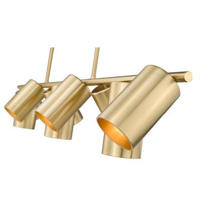 Lumina 9 Light Modern Gold Linear Chandelier