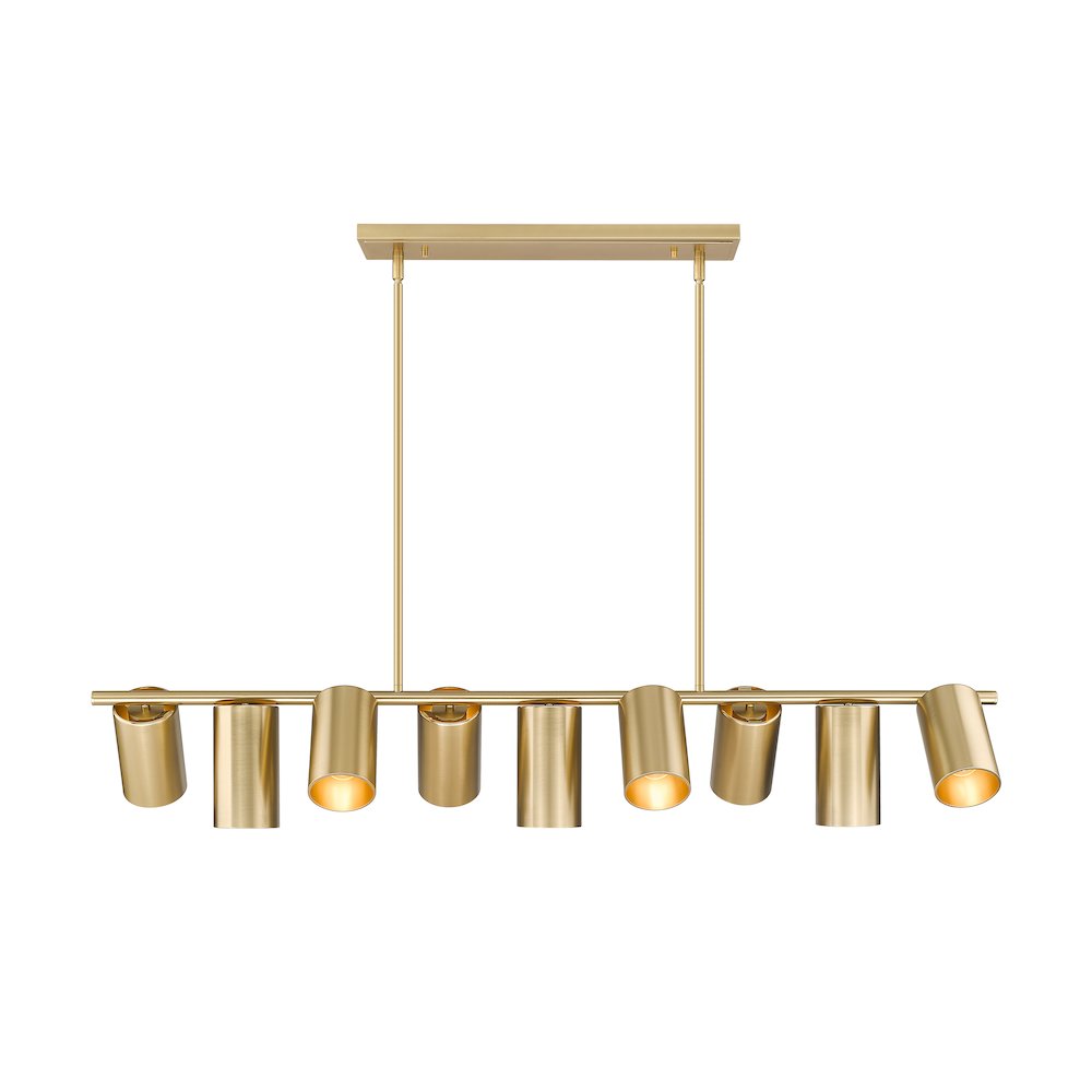 Lumina 9 Light Modern Gold Linear Chandelier