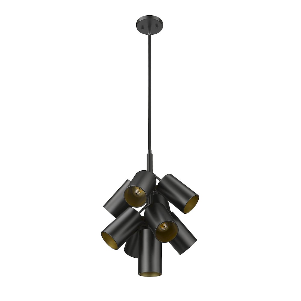 Lumina 9 Light Matte Black Chandelier