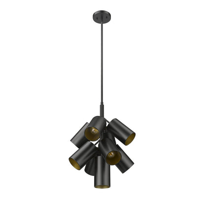 Lumina 9 Light Matte Black Chandelier