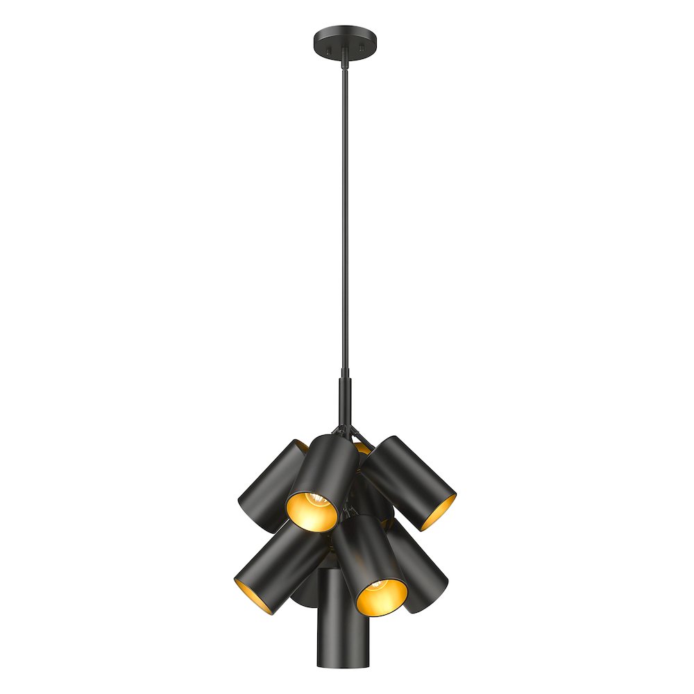 Lumina 9 Light Matte Black Chandelier