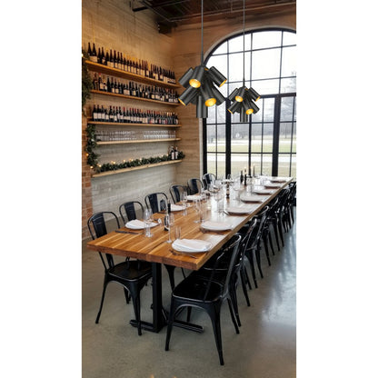 Lumina 9 Light Matte Black Chandelier