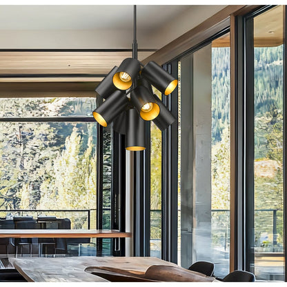 Lumina 9 Light Matte Black Chandelier
