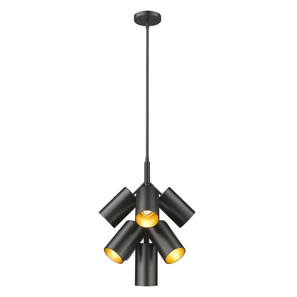 Lumina 9 Light Matte Black Chandelier