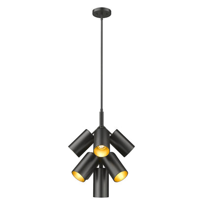 Lumina 9 Light Matte Black Chandelier