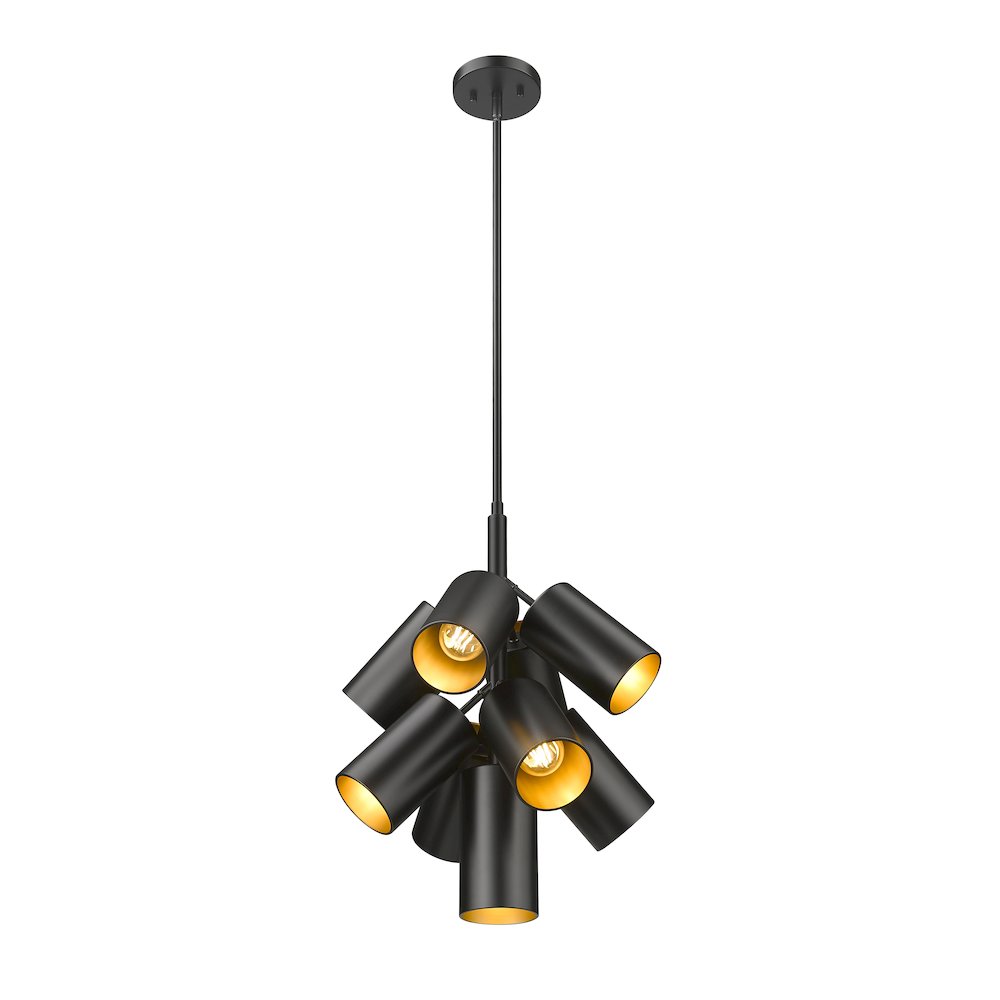 Lumina 9 Light Matte Black Chandelier