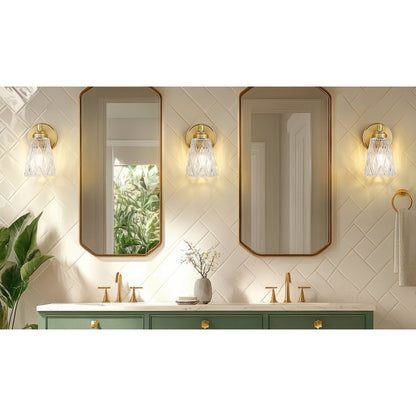 Z-Lite 1 Light Wall Sconce, Modern Gold