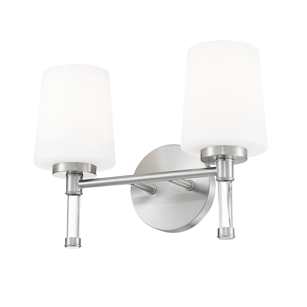Z-Lite 2 Light Vanity, Brushed Nickel
