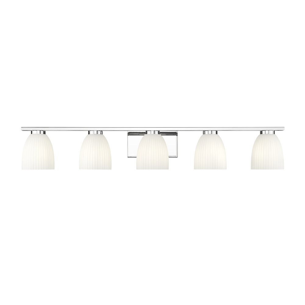 Z-Lite Naya 5 Light Vanity in Chrome color, Steel frame