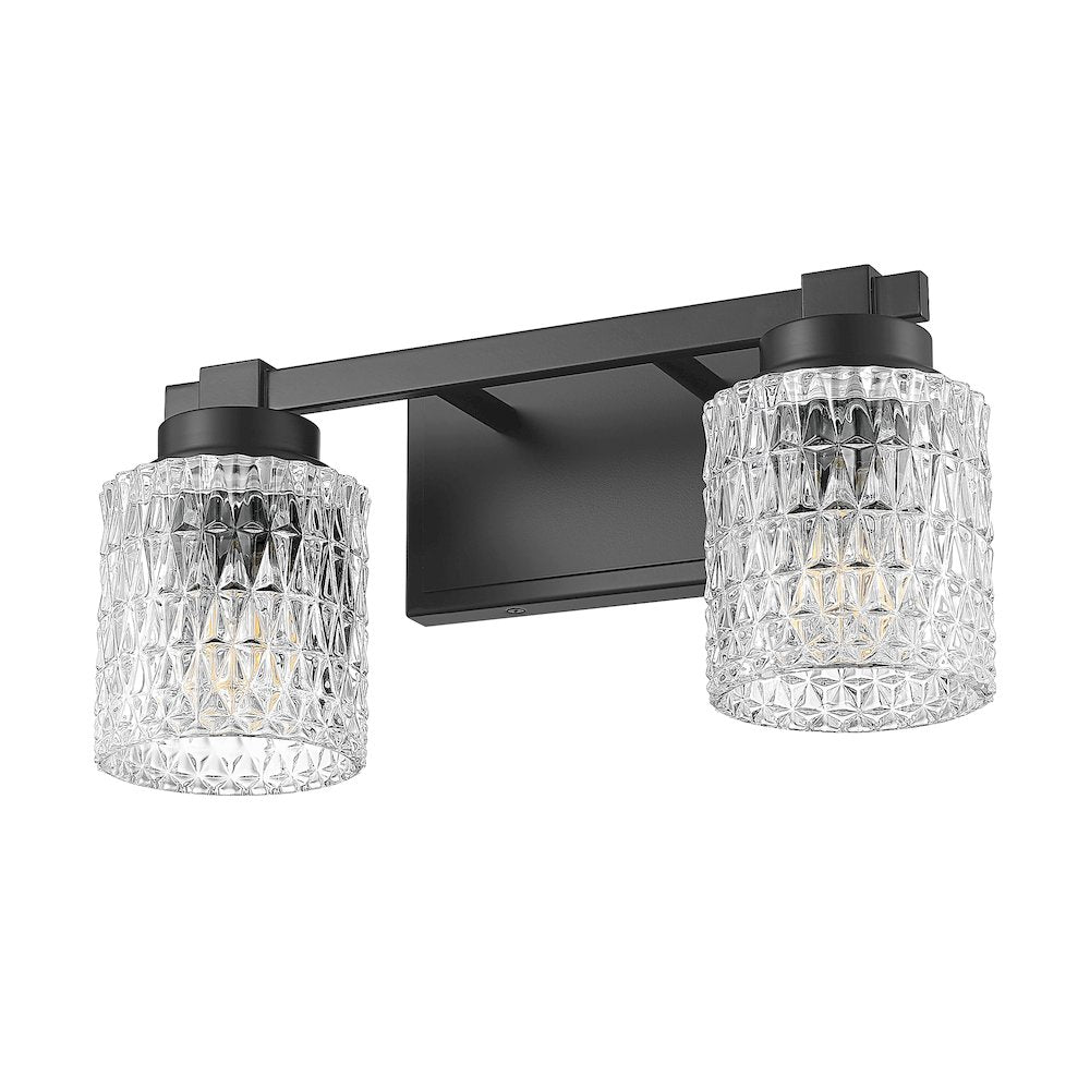 Z-Lite 2 Light Vanity, Matte Black