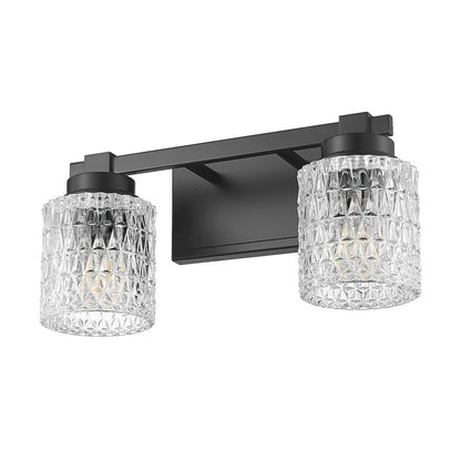 Z-Lite 2 Light Vanity, Matte Black