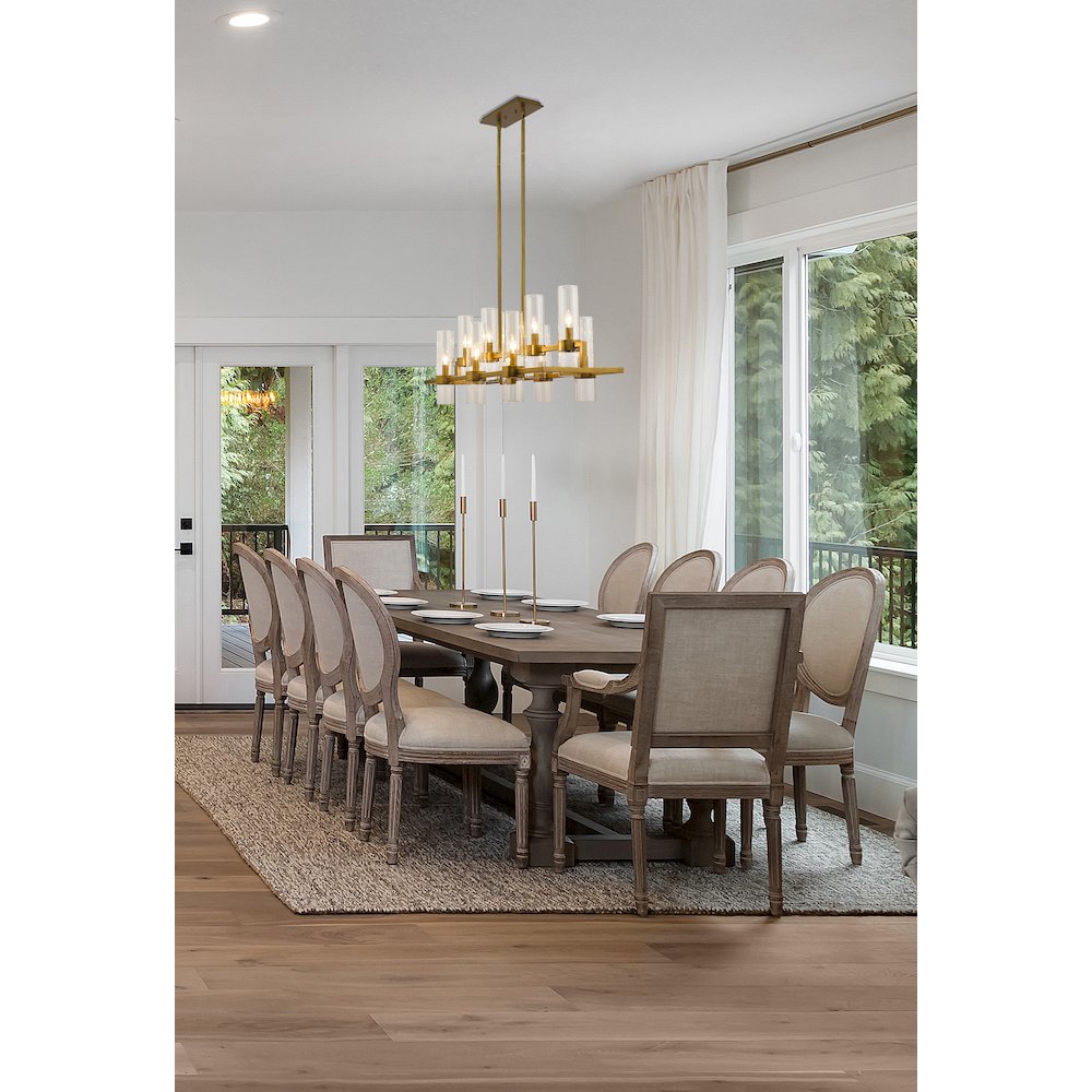 Z-Lite 10 Light Linear Chandelier