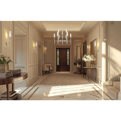 Z-Lite 9 Light Chandelier, Brushed Nickel
