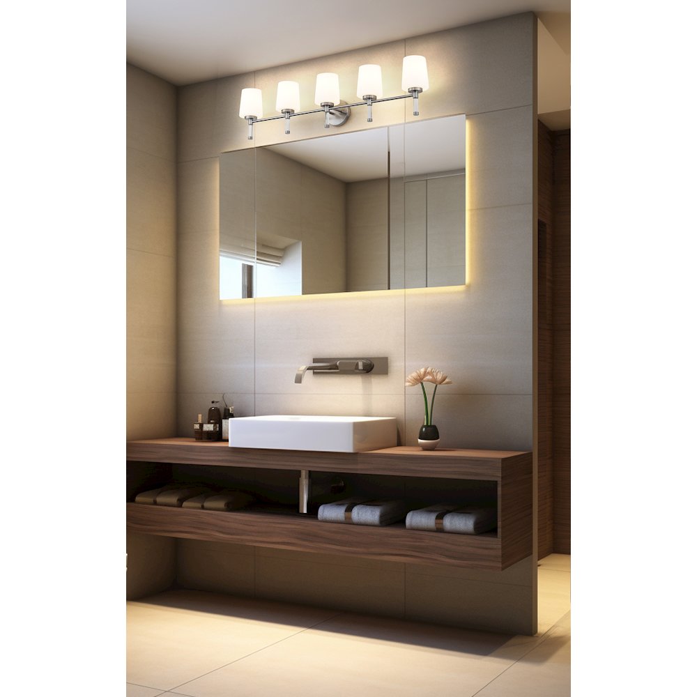 Z-Lite 5 Light Vanity, Brushed Nickel