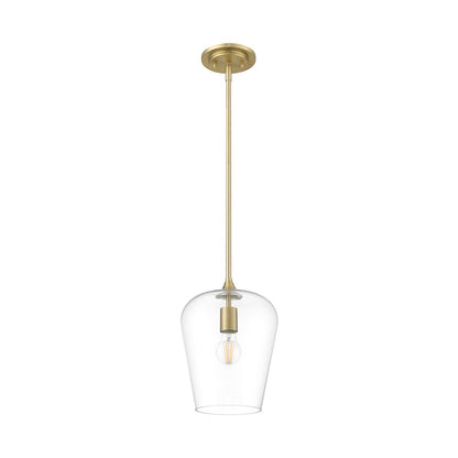 Z-Lite 1 Light Pendant, Burnished Brass