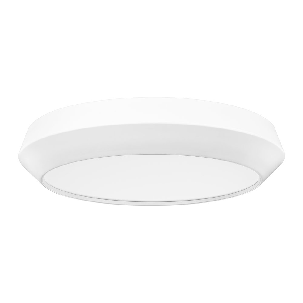 Z-Lite 1 Light Flush Mount, Matte White