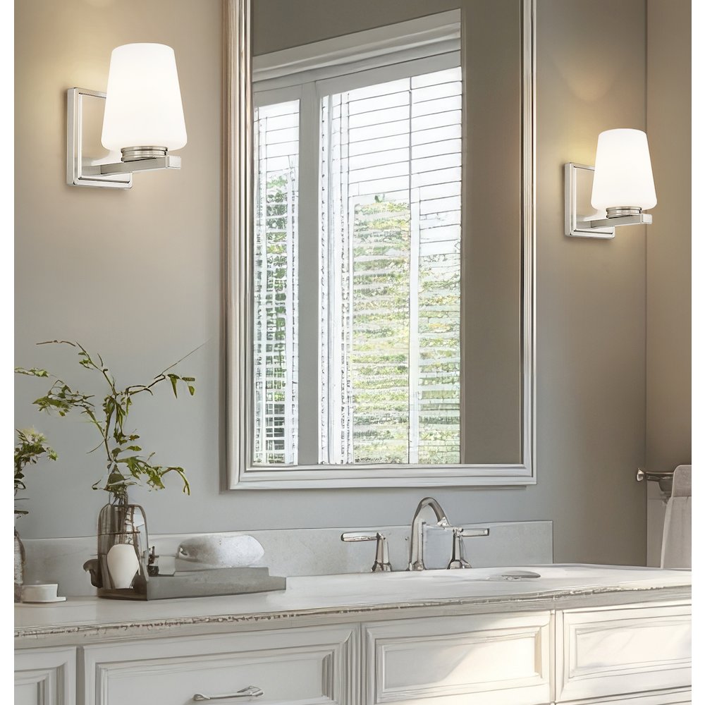 Nextra 1 Light Brushed Nickel Wall Sconce