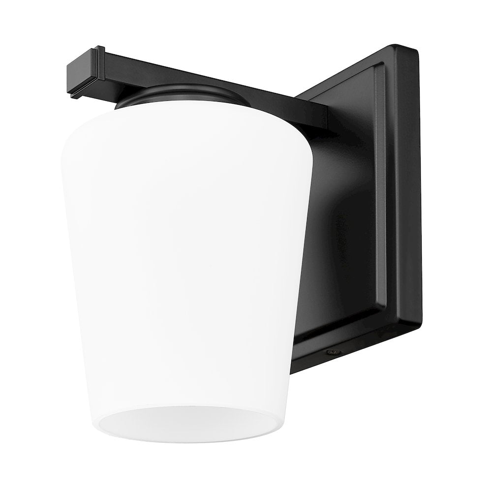 Nextra 1 Light Matte Black Wall Sconce