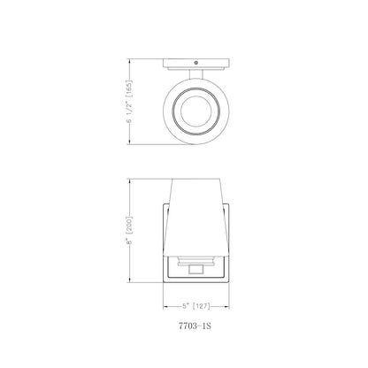 Nextra 1 Light Matte Black Wall Sconce