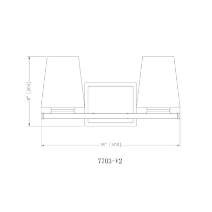 Nextra 2 Light Brushed Nickel Vanity