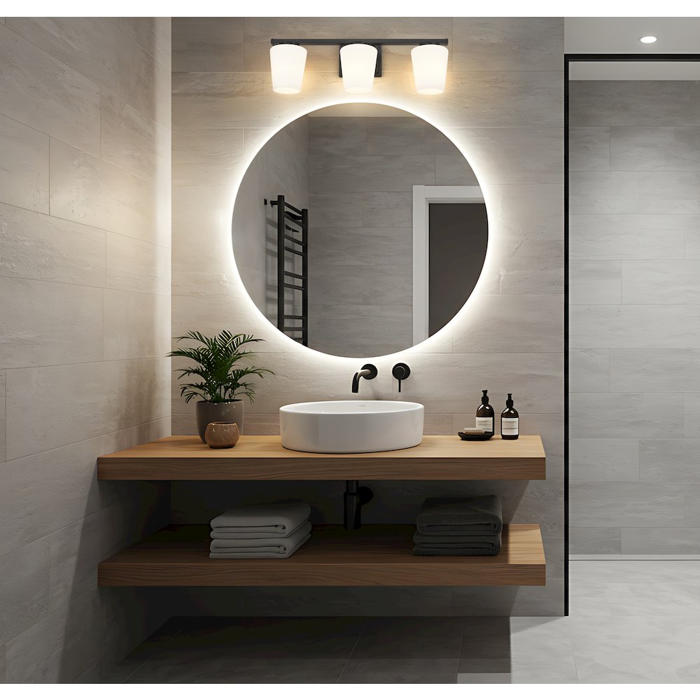 Nextra 3 Light Matte Black Vanity