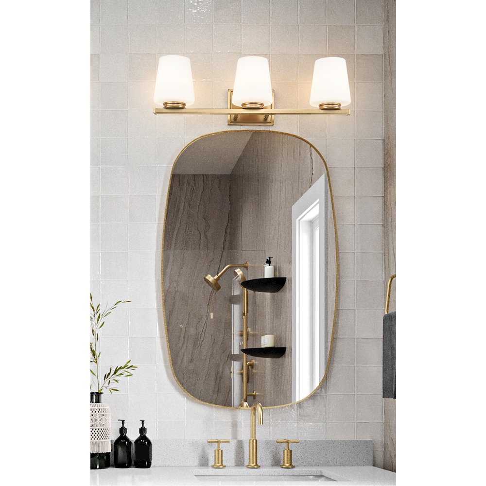 Nextra 3 Light Modern Gold Vanity