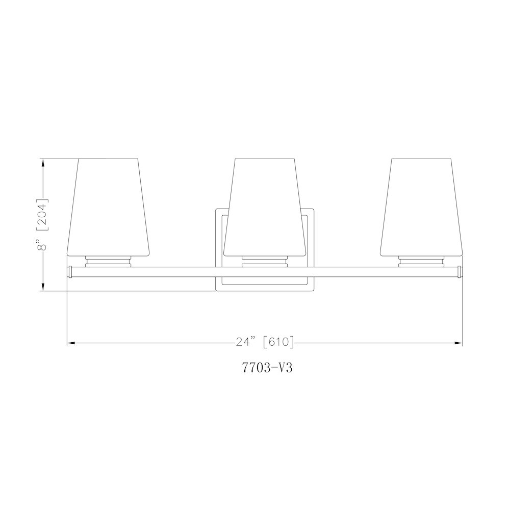 Nextra 3 Light Modern Gold Vanity
