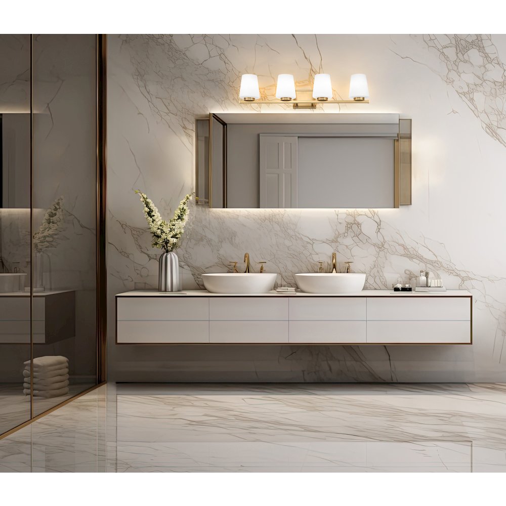 Nextra 4 Light Modern Gold Vanity