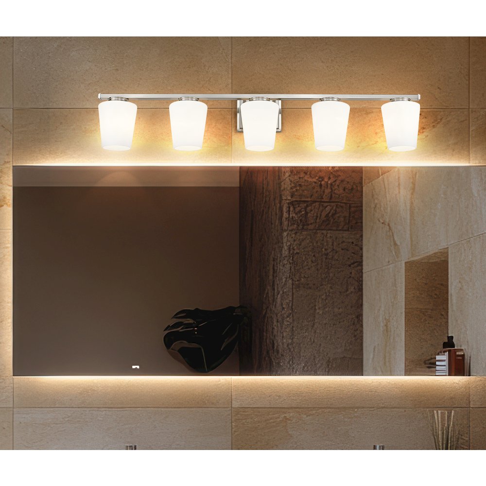 Nextra 5 Light Brushed Nickel Vanity