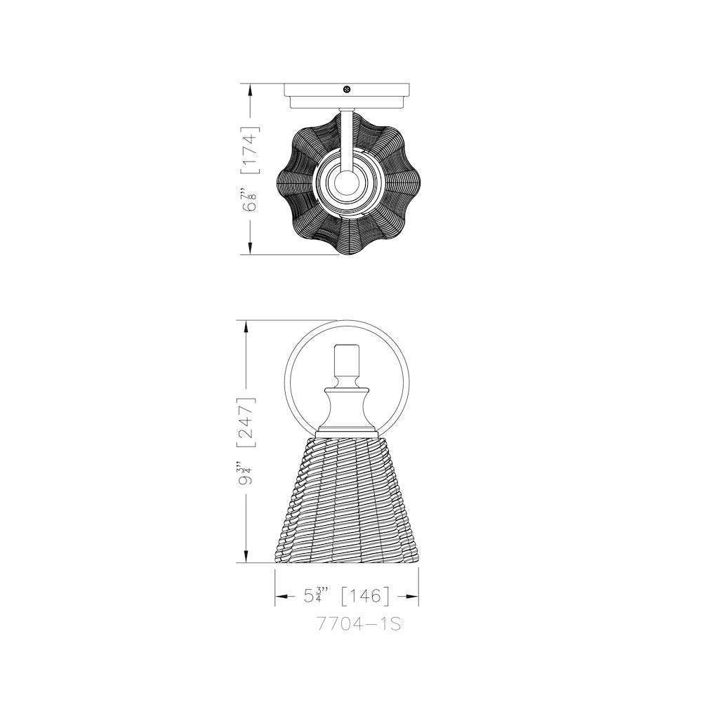 Auden 1 Light Matte Black Wall Sconce