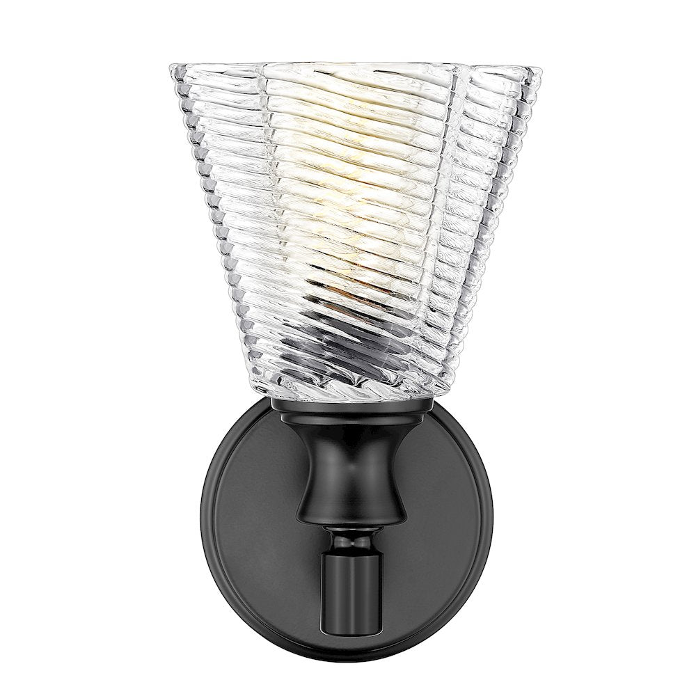 Auden 1 Light Matte Black Wall Sconce