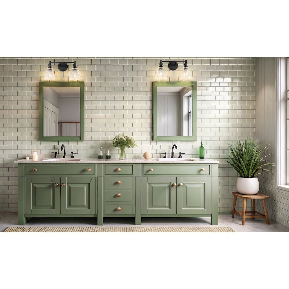 Auden 2 Light Matte Black Vanity